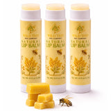 Natural Beeswax Lip Balm 3-Pack
