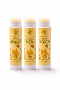 Natural Beeswax Lip Balm 3-Pack