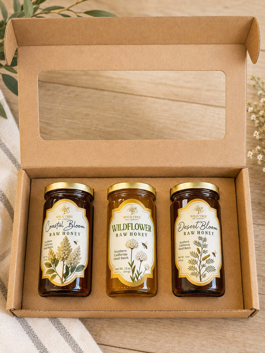 The Bloom Box - California Raw Honey Tasting Gift Set