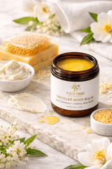 Nectaré Body Balm - Pure Beeswax + Shea Butter - 4oz - Wild Tree Bee Company