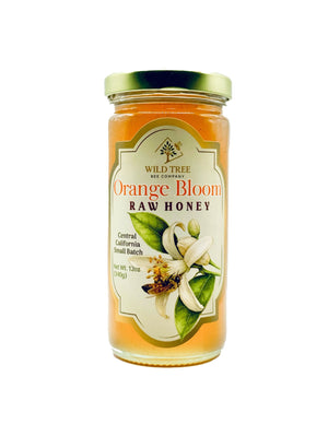 Orange Bloom Honey - Raw, Unfiltered, Central California Orange Blossom Honey - 12oz - Wild Tree Bee Company